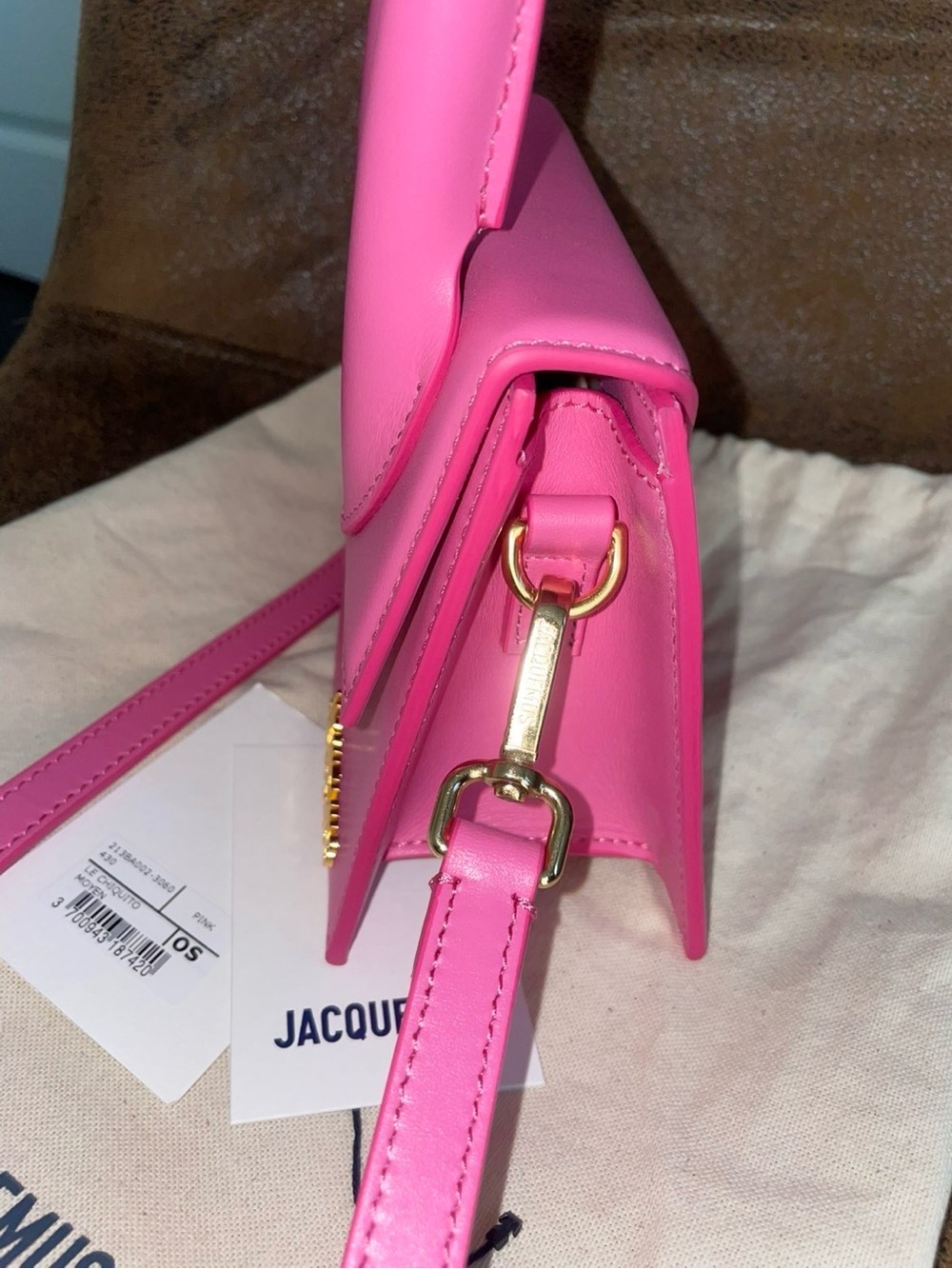 Jacquemus Pink Le chiquito moyen Handle Bag - Picture 8 of 9